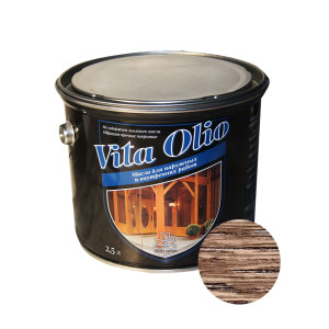 Масло Vita Olio для наружных работ фасадное шелковисто-матовое цвет венге 5 л ЖИВАЯ КРАСКА