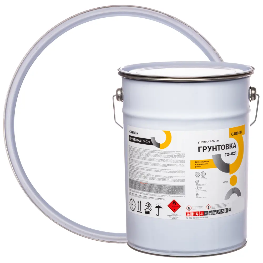 Грунтовка ГФ-021 Carbon белая 6 кг STLM-2188023