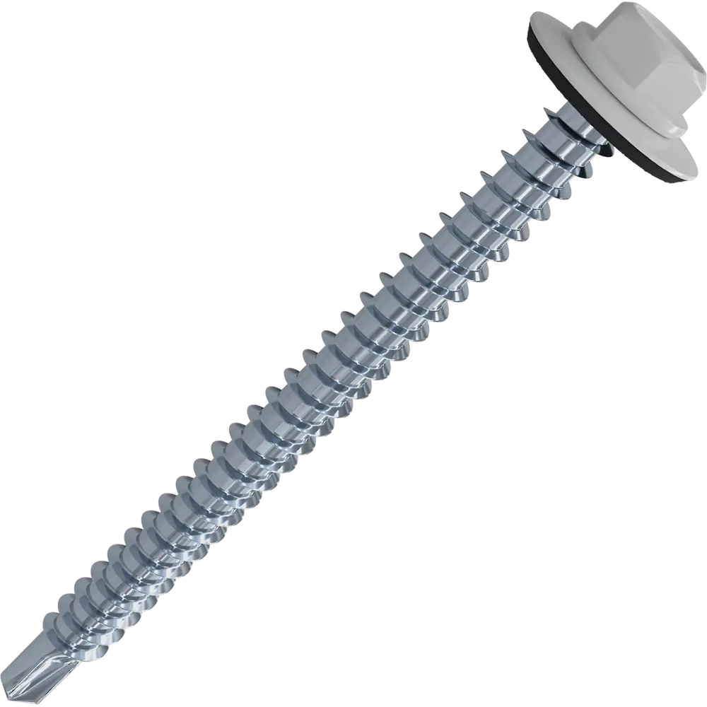 Кровельные саморезы STANDERS RAL9003 сверлоконечные белые 5.5x38, на вес (около 149 шт/кг) 82182028 STLM-2182002 