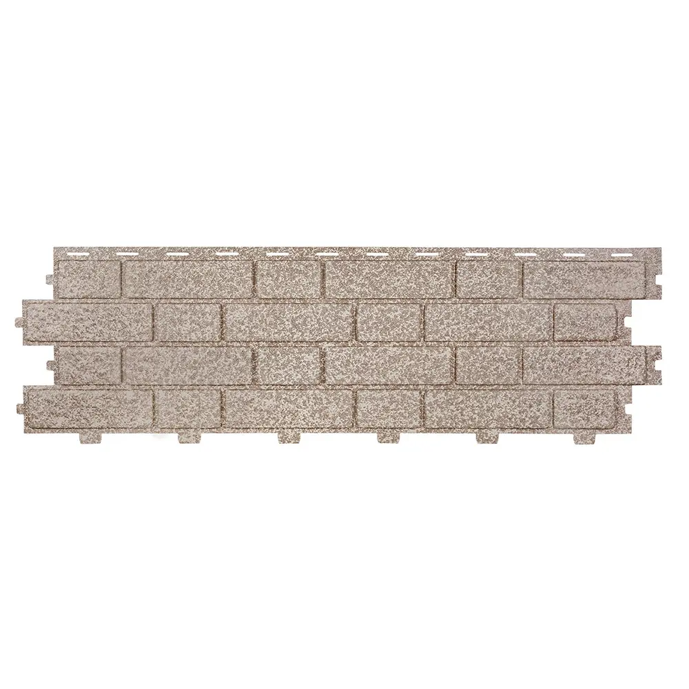 Сайдинг Tecos Brickwork сильвер акрил 0.33м²