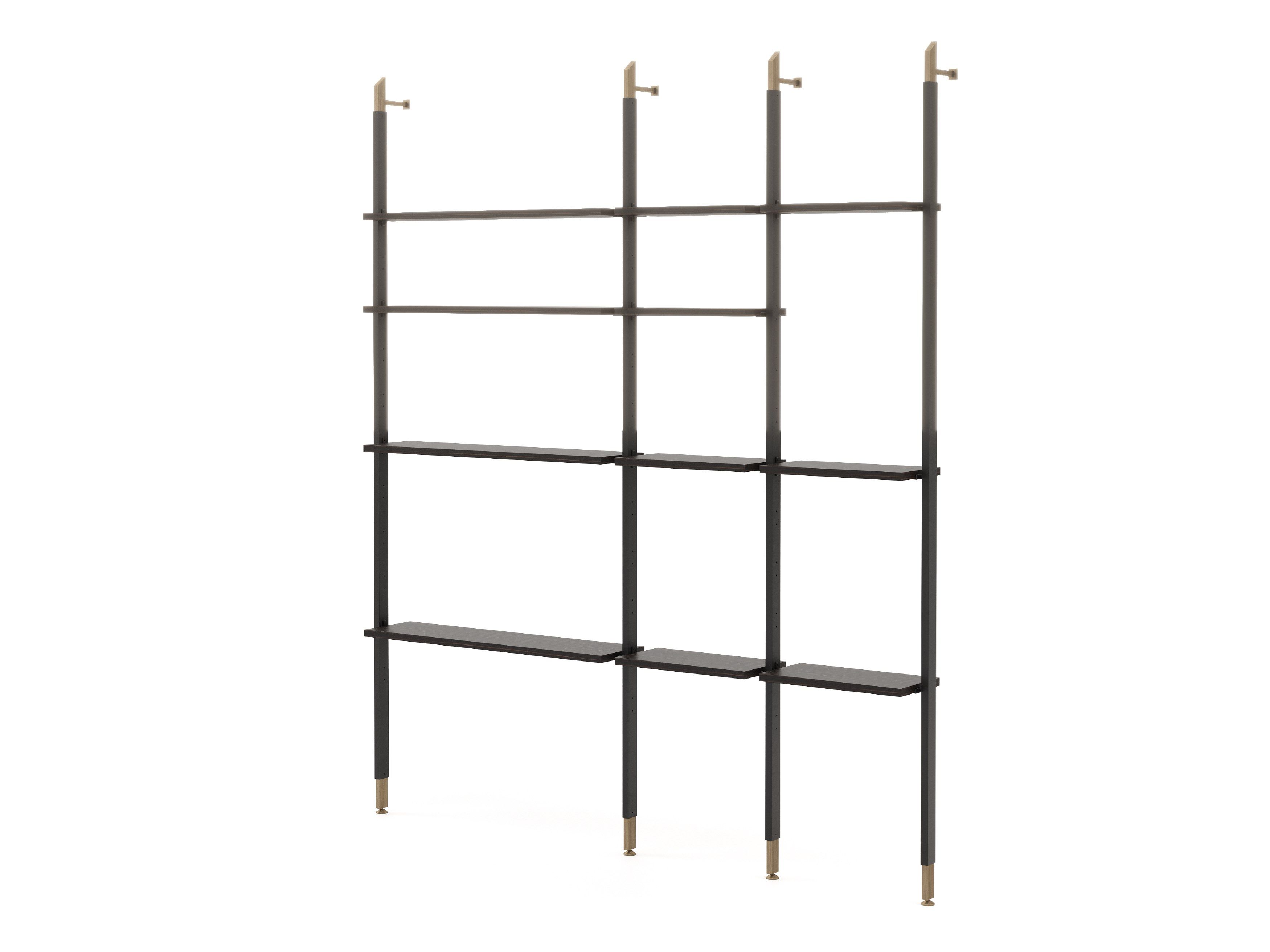 Алюминиевый книжный шкаф с креплением пол-потолок Stylish Club His &amp ARCH-00133148 - Вид №3