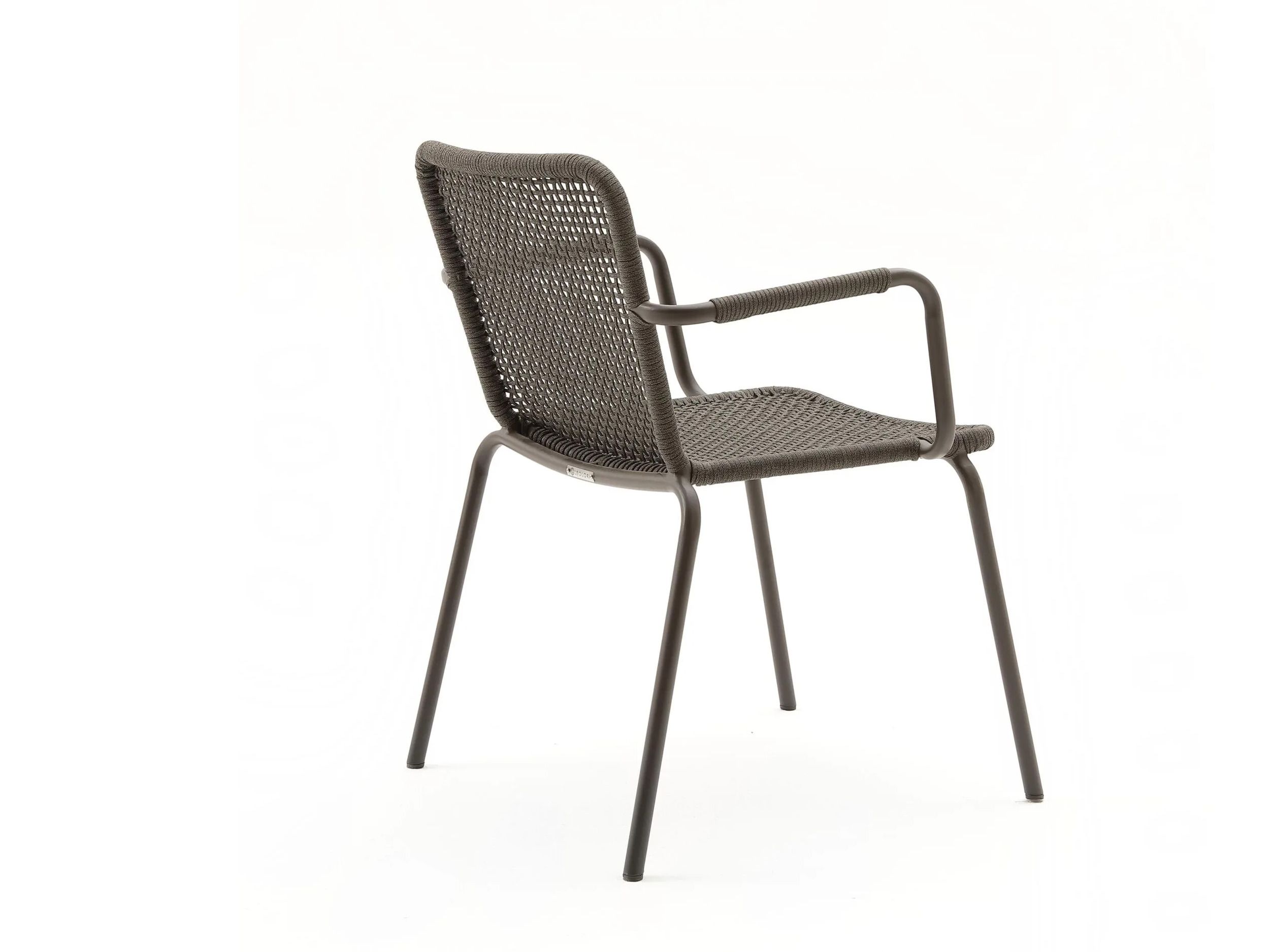 Плетеный алюминиевый сад штабелируемый подлокотник стул Nodo Italia Via ARCH-00070519 - Вид №2