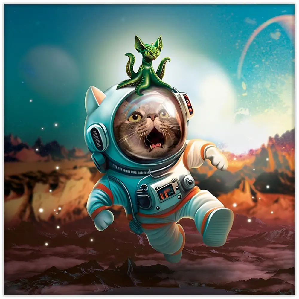 Картина на холсте Просторы космоса 1 30x30 см FBRUSH STLM-2105373