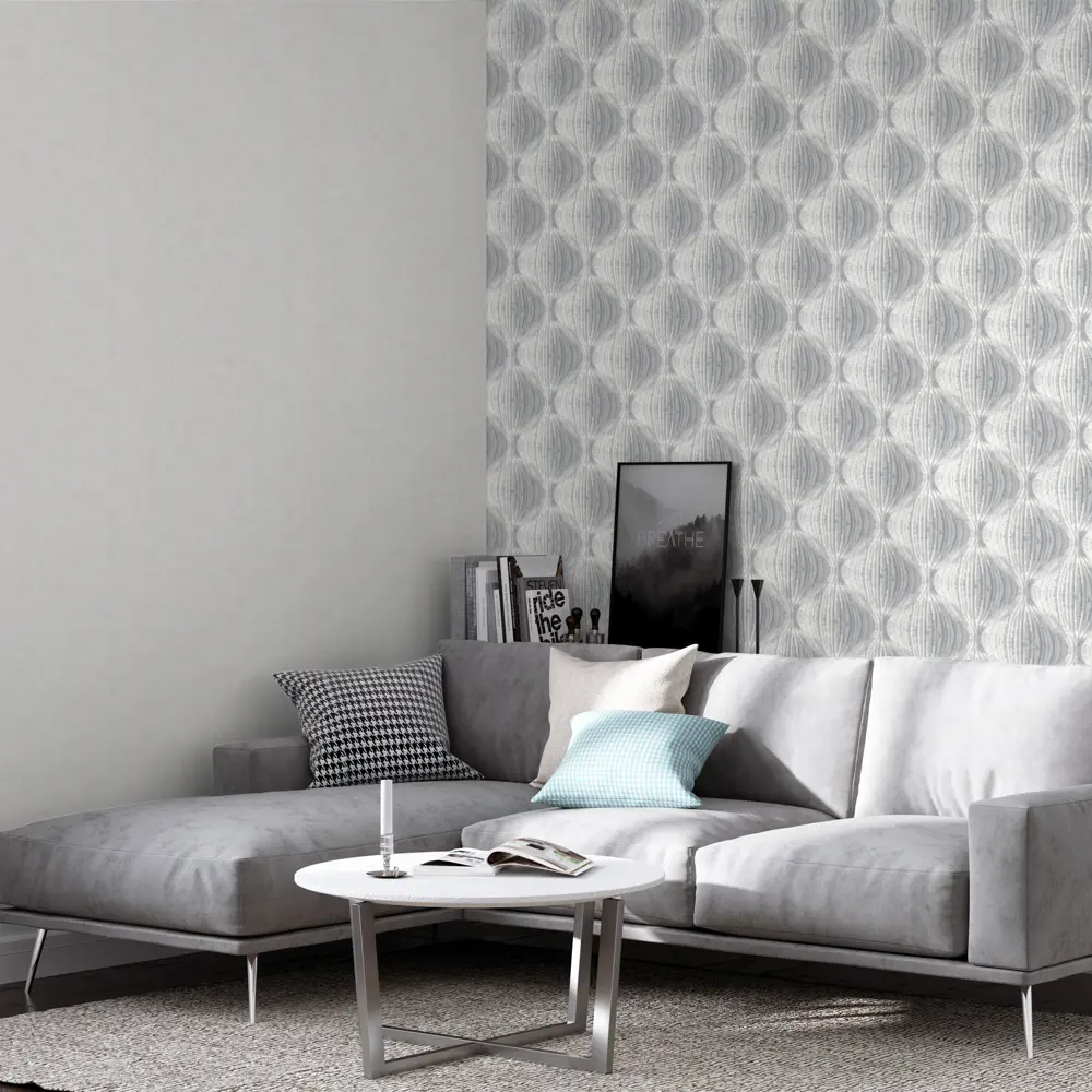 Обои флизелиновые Palitra Home Atmosphere серые 1.06 м HC71661-14 STLM-2041047 - Вид №3