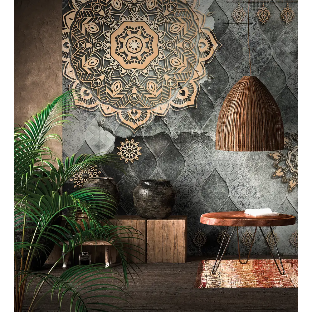 Фотообои Арабеска гранж флизелиновые, 300x270 см, L13-209 FBRUSH 3D FLIZART STLM-2006488 - Вид №1