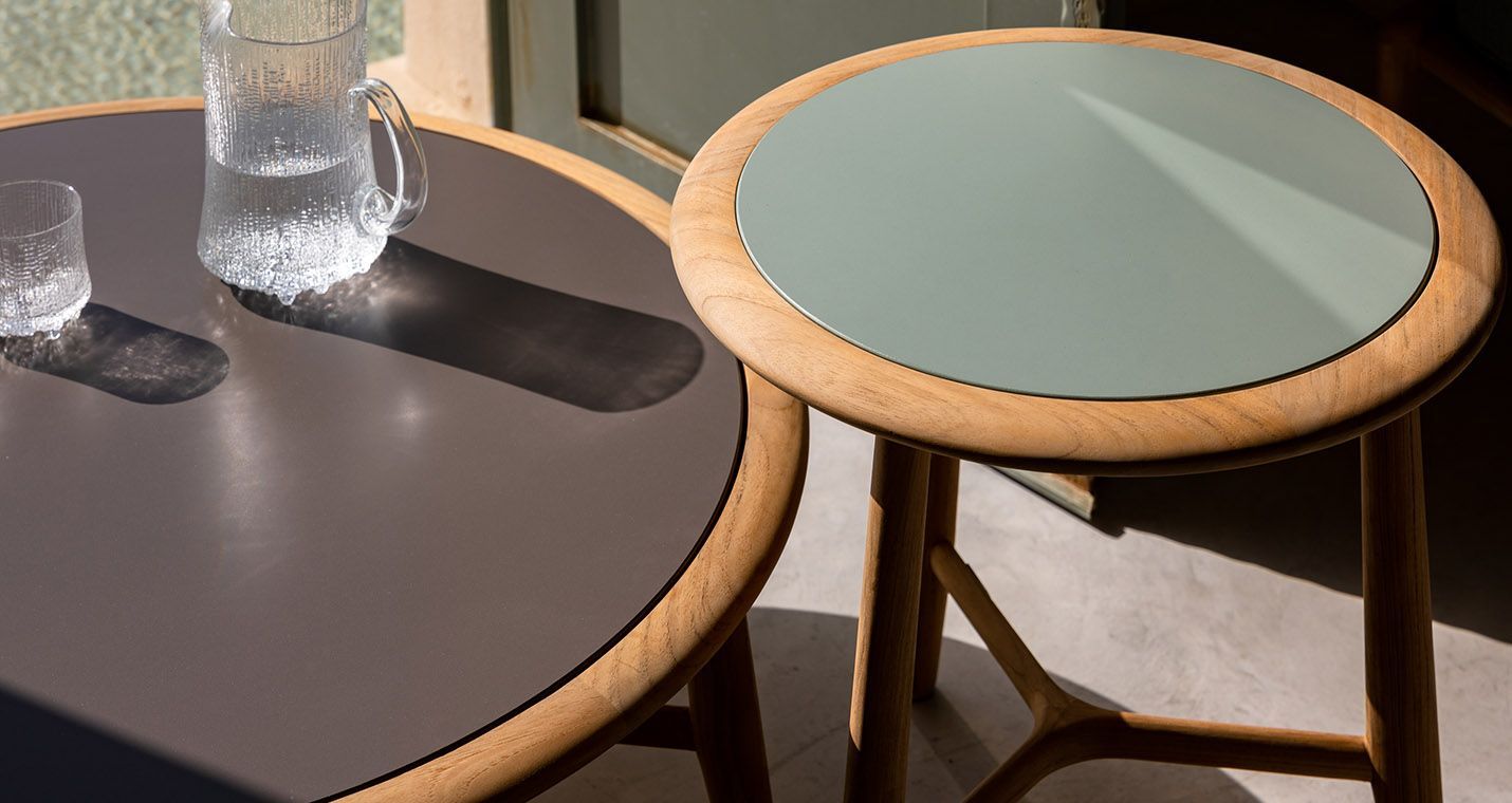 Круглый стол из тикового дерева с керамической столешницей Poltrona Frau Boundless Living Outdoor Collections ARCH-00019012 - Вид №2