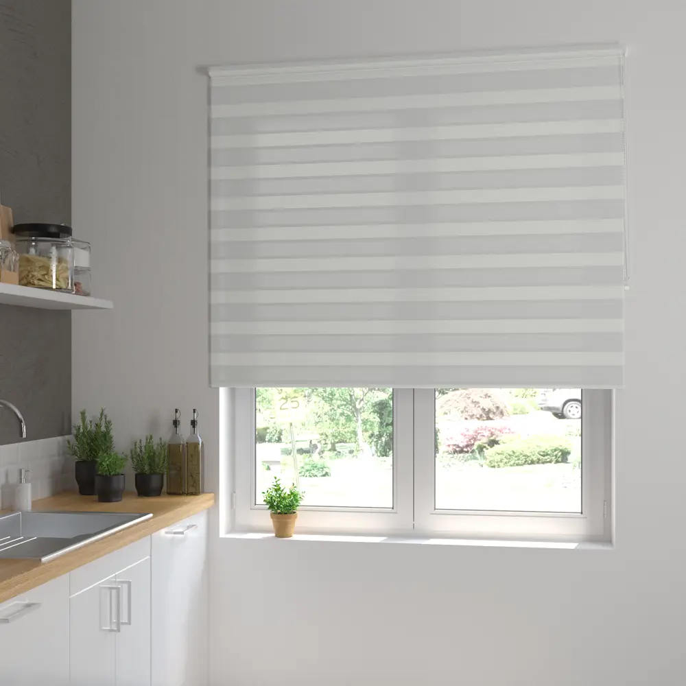 Штора рулонная день-ночь Inspire Peter 180x175 см светло-серая Granit 5 STLM-2078008 - Вид №9