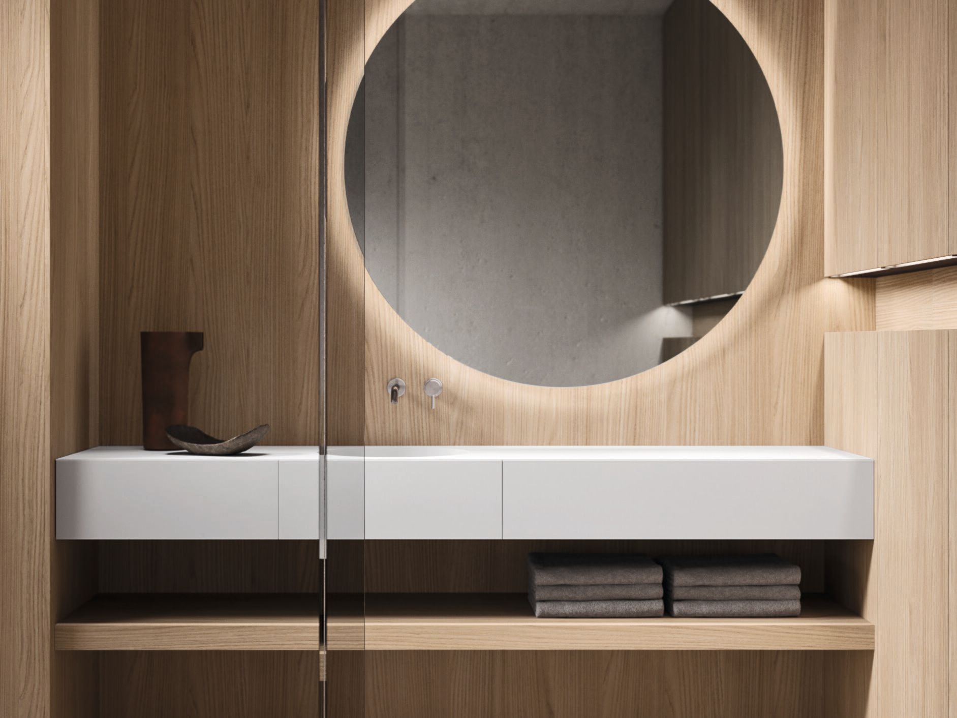 Полностью облагороженная мебель для ванной комнаты Noorth Azuma ARCH-00019049 - Вид №2