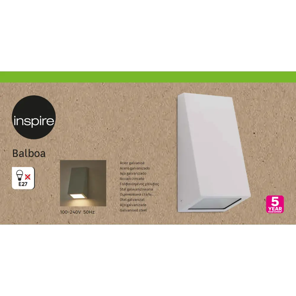 Светильник Inspire «Balboa» IP44 цвет серый, накладной STLM-2041475 - Вид №2