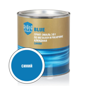 Грунт-эмаль 30548 полуматовый цвет синий 2.5 кг СТАНДАРТ