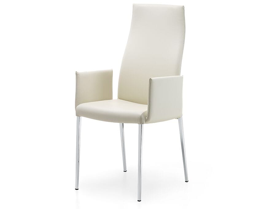 Кожаный стул с подлокотниками Cattelan italia ANNA ARCH-00018086