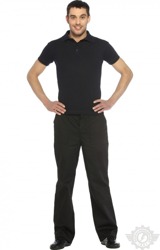 66359 Тенниска-поло синяя  Одежда для салонов красоты  размер S (46) Спецодежда  - Вид №9