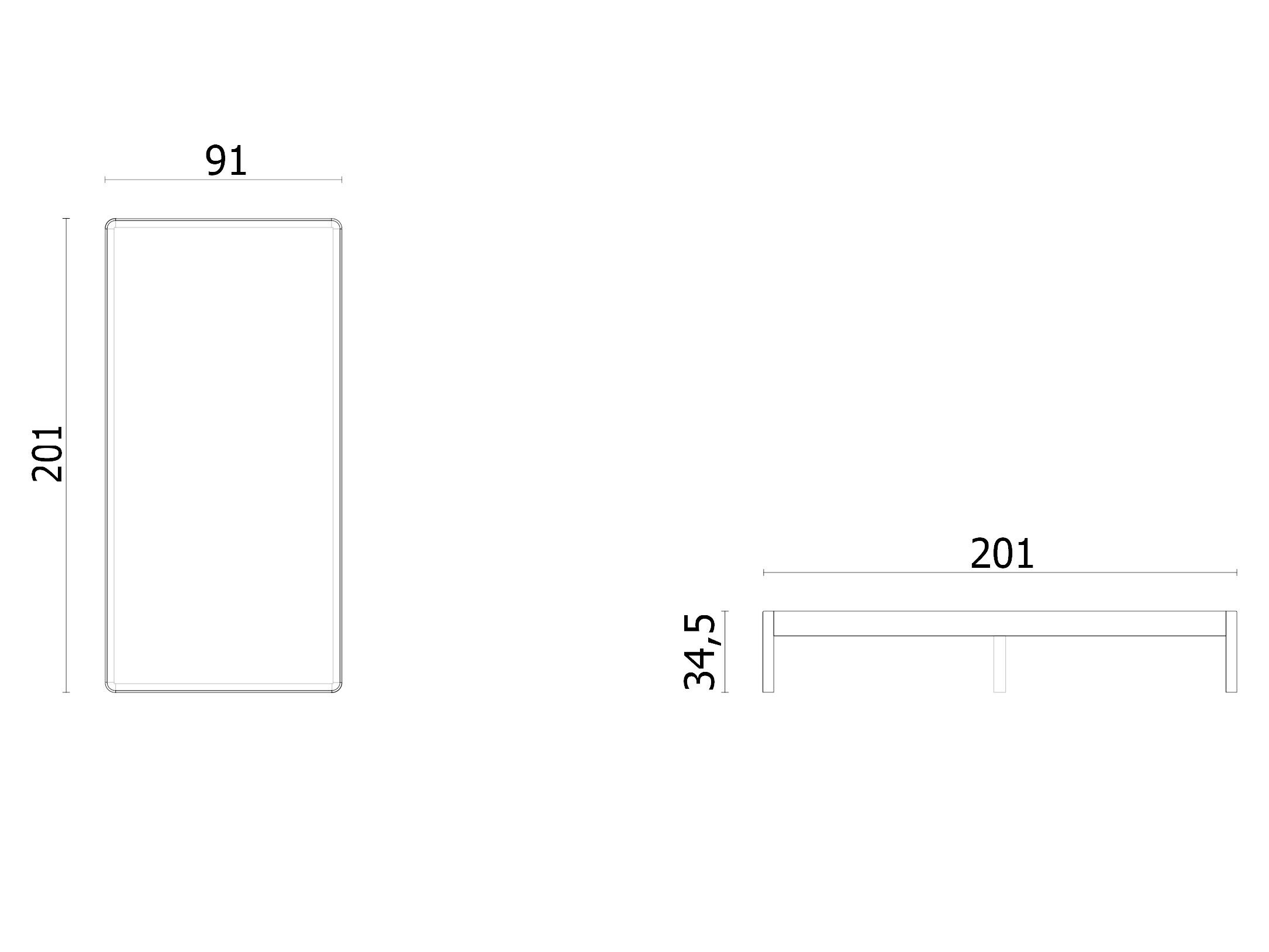Алюминиевая односпальная кровать Noah Living Heia ARCH-00028679 - Вид №3
