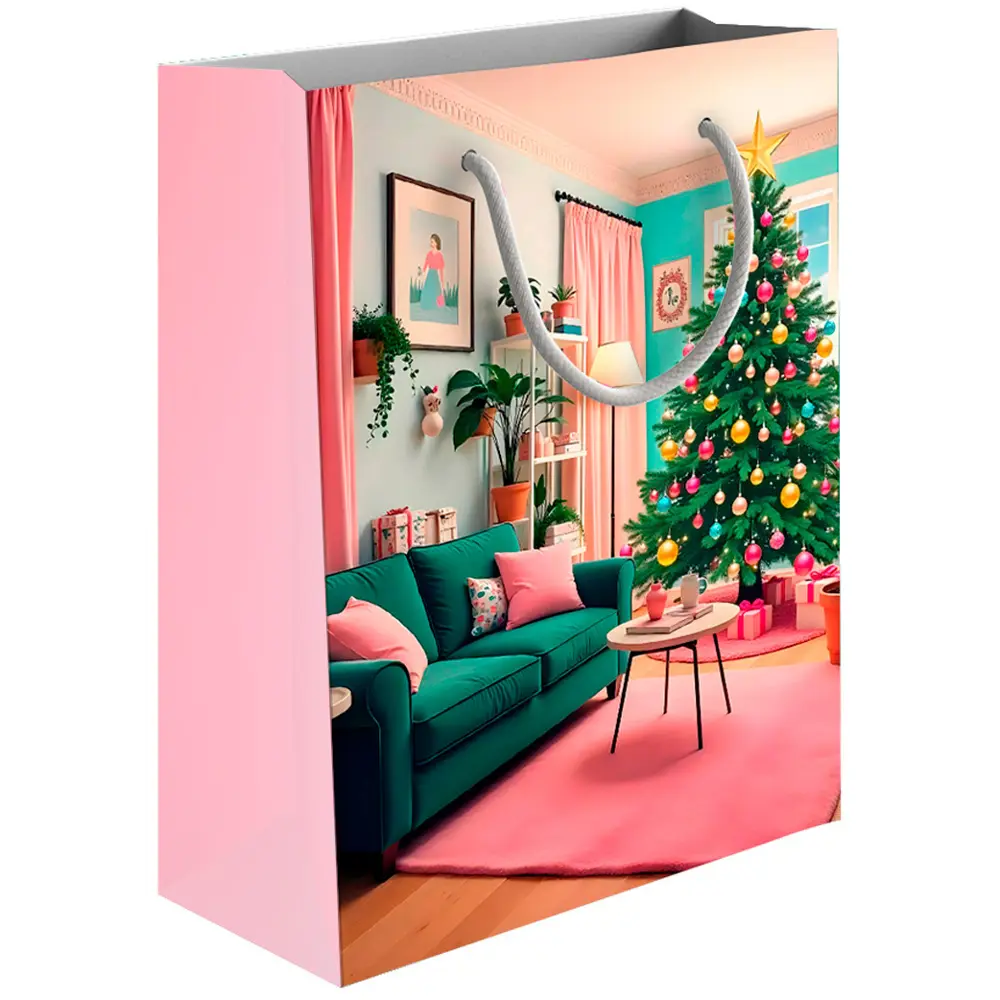 Подарочный пакет Домашний очаг 30x40x12 см разноцветный 89427282 STLM-2199806 Santreyd 
