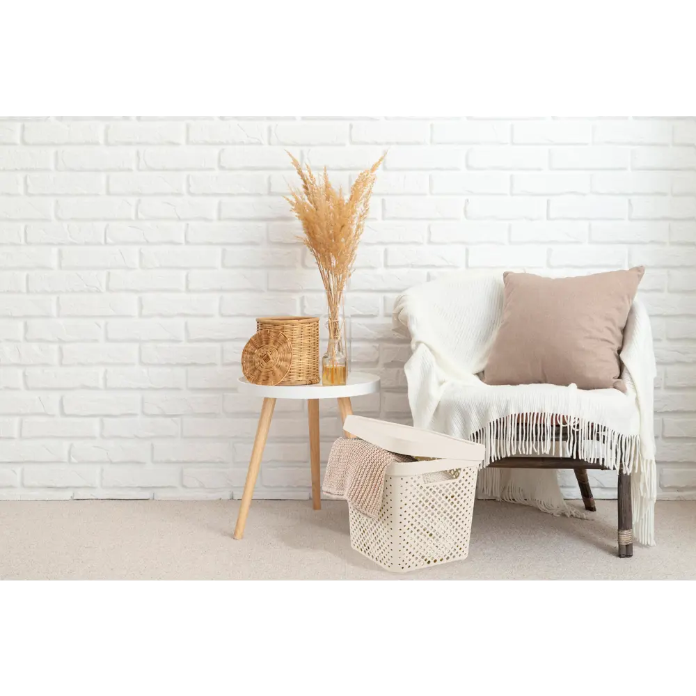 Корзина для хранения PLAST TEAM Mien молочный туман 31×30×31 см 89421608 STLM-1577888 - Вид №5