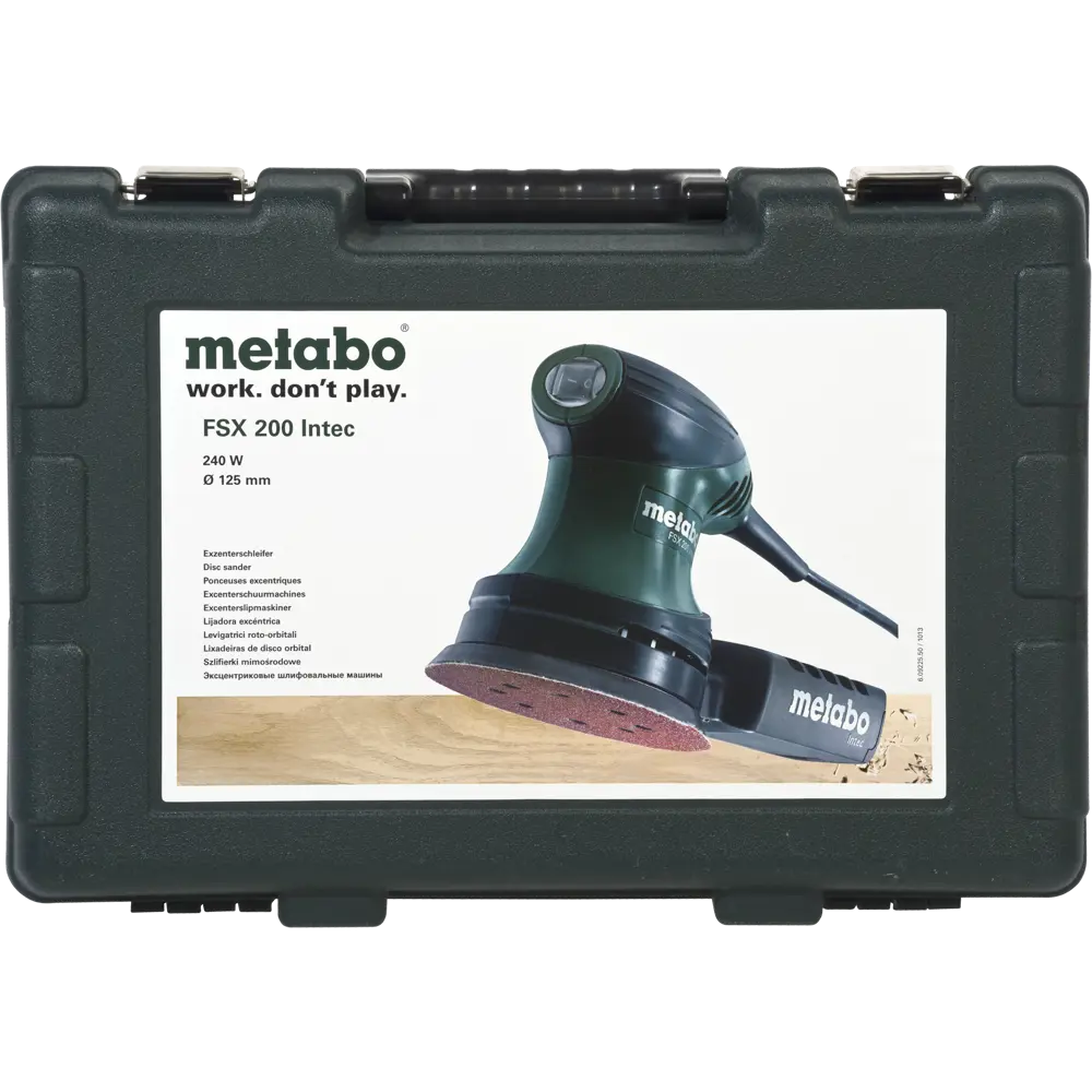 Эксцентриковая шлифмашина сетевая Metabo FSX 200 Intec 609225950, 240 Вт, 125 мм STLM-2090233 - Вид №4
