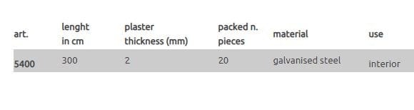 Профиль защитного выступа EDILFERRO TRAVEST ART. 5400 ARCH-00043950 - Вид №3