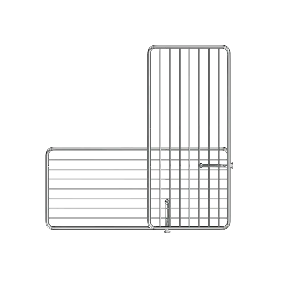 Полка настенная угловая тройная Lemer Soul 22.5x55x22.5 см металл цвет хром STLM-2141678 - Вид №1