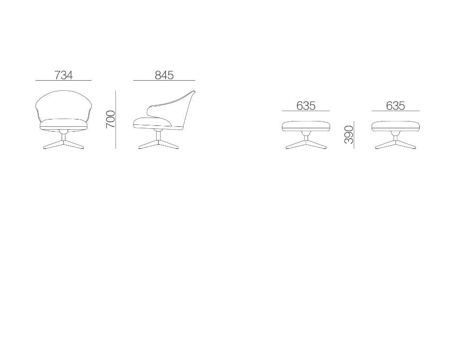 Кожаный спиц поворотный стул с подлокотниками HC28 maison Erika ARCH-00051935 - Вид №2