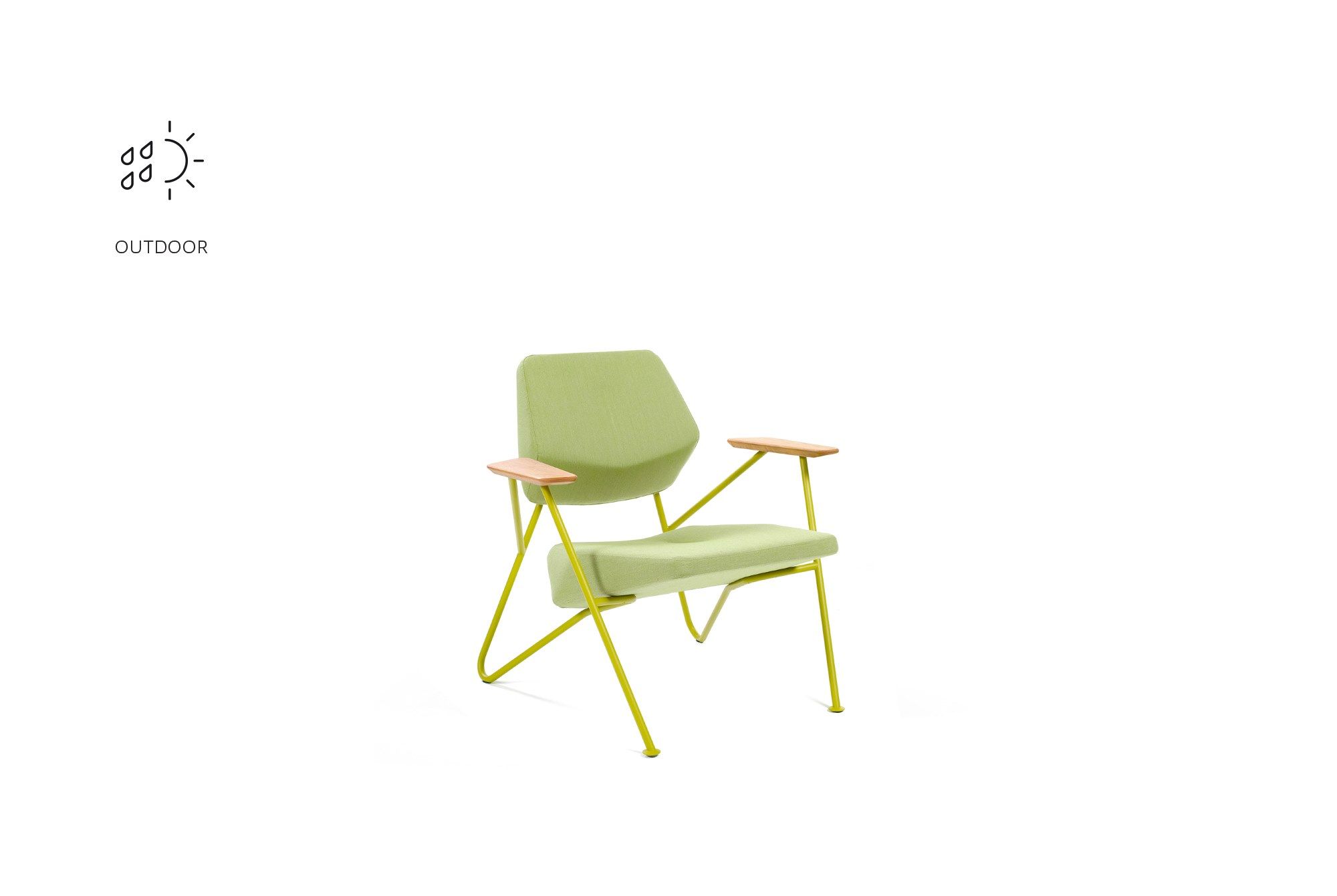 Садовое кресло с подлокотниками prostoria Polygon ARCH-00089385 - Вид №5