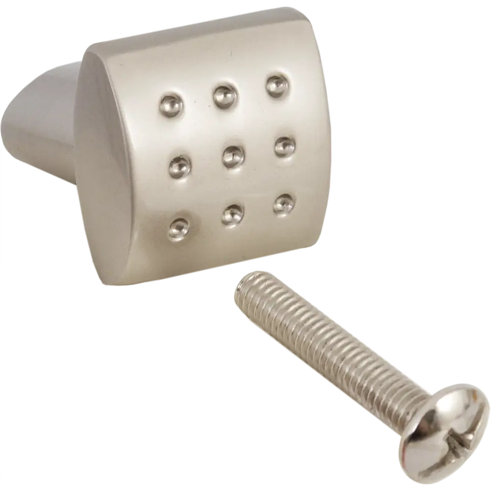 Мебельная ручка-кнопка Edson 1293 20x20 мм цвет матовый никель STLM-2087507 - Вид №3