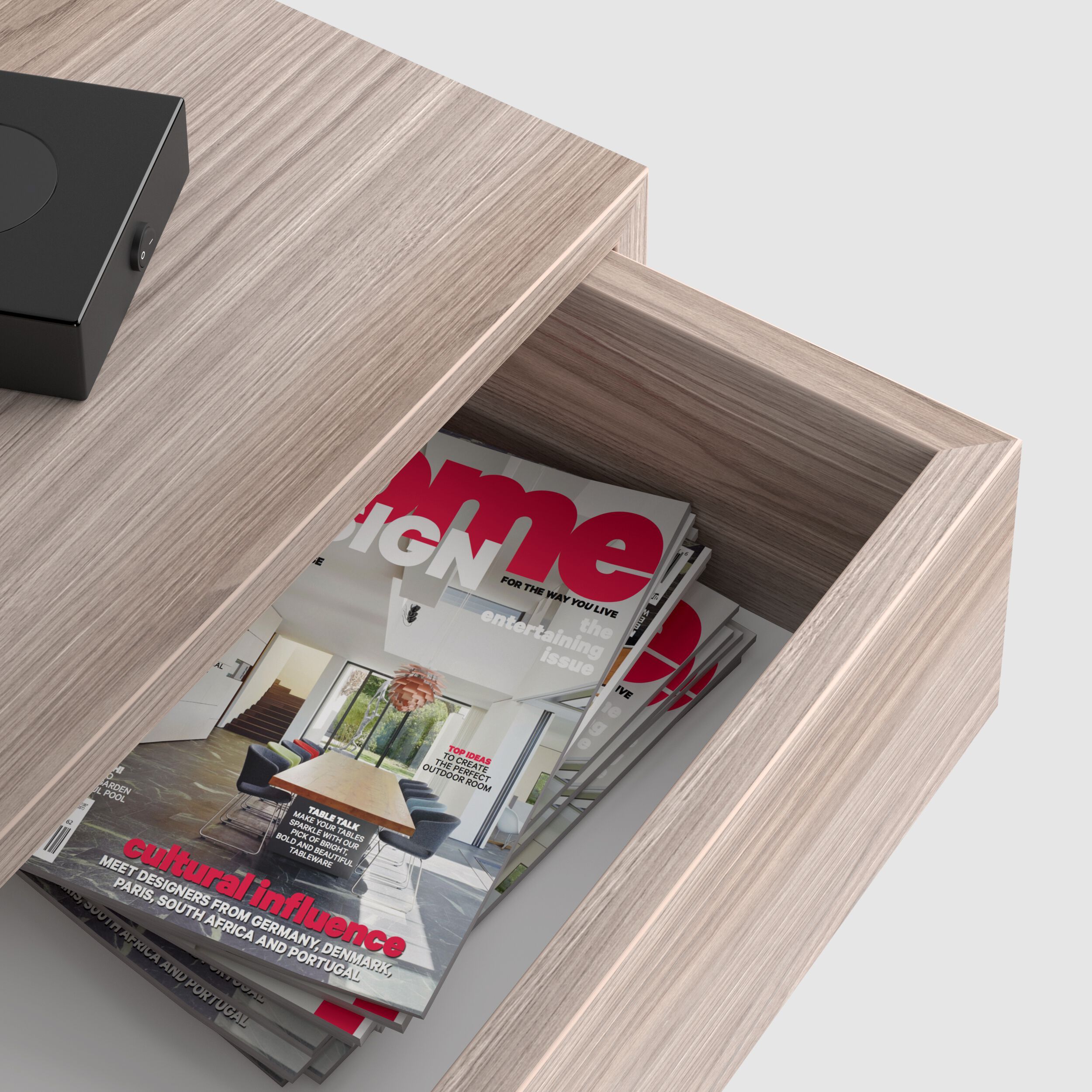 Прикроватная тумбочка с выдвижным ящиком Mobili Fiver RICCARDO ARCH-00064333 - Вид №8