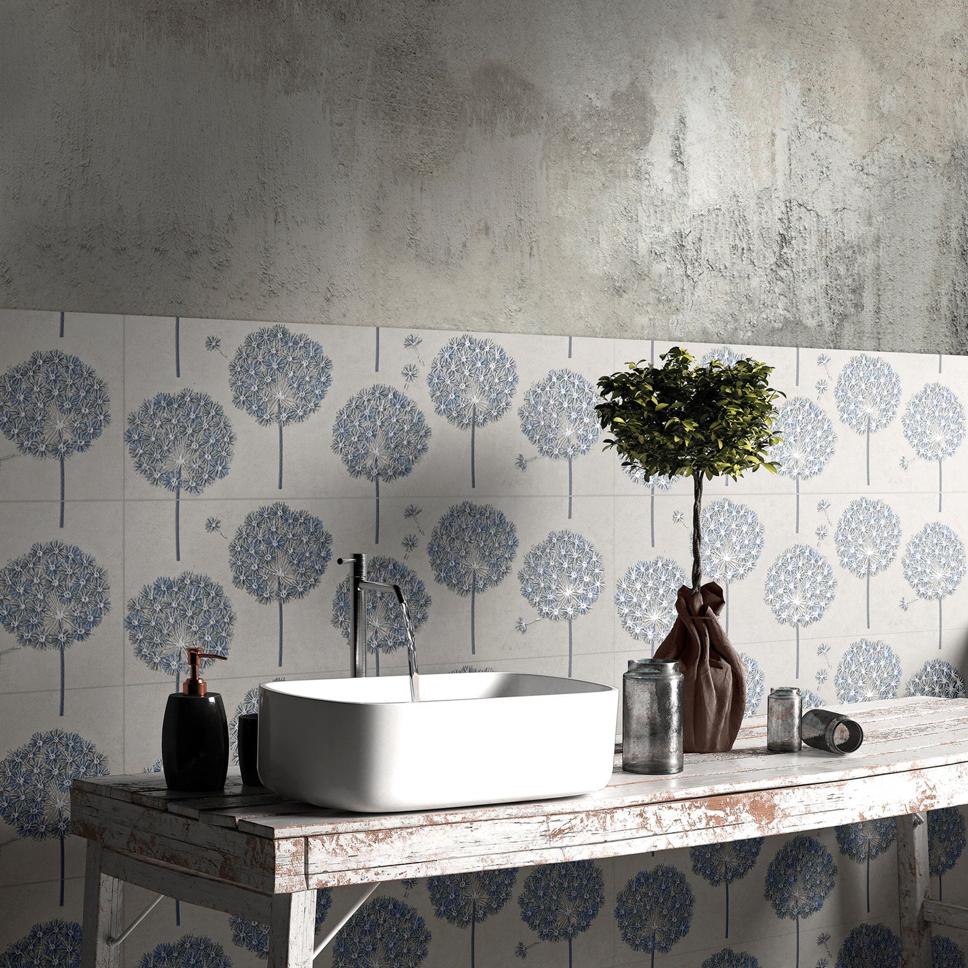 Керамогранит с цементным эффектом MARINER Boston 30x90 ARCH-00095021 - Вид №1