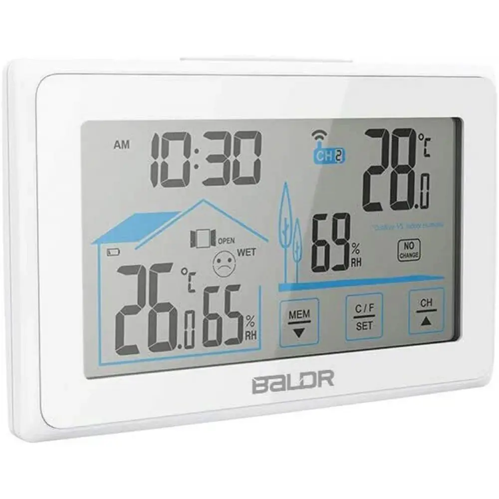 90840306 Метеостанция Baldr B0340ST2H2-white с индикатором открытия/закрытия окна цвет белый STLM-0407657