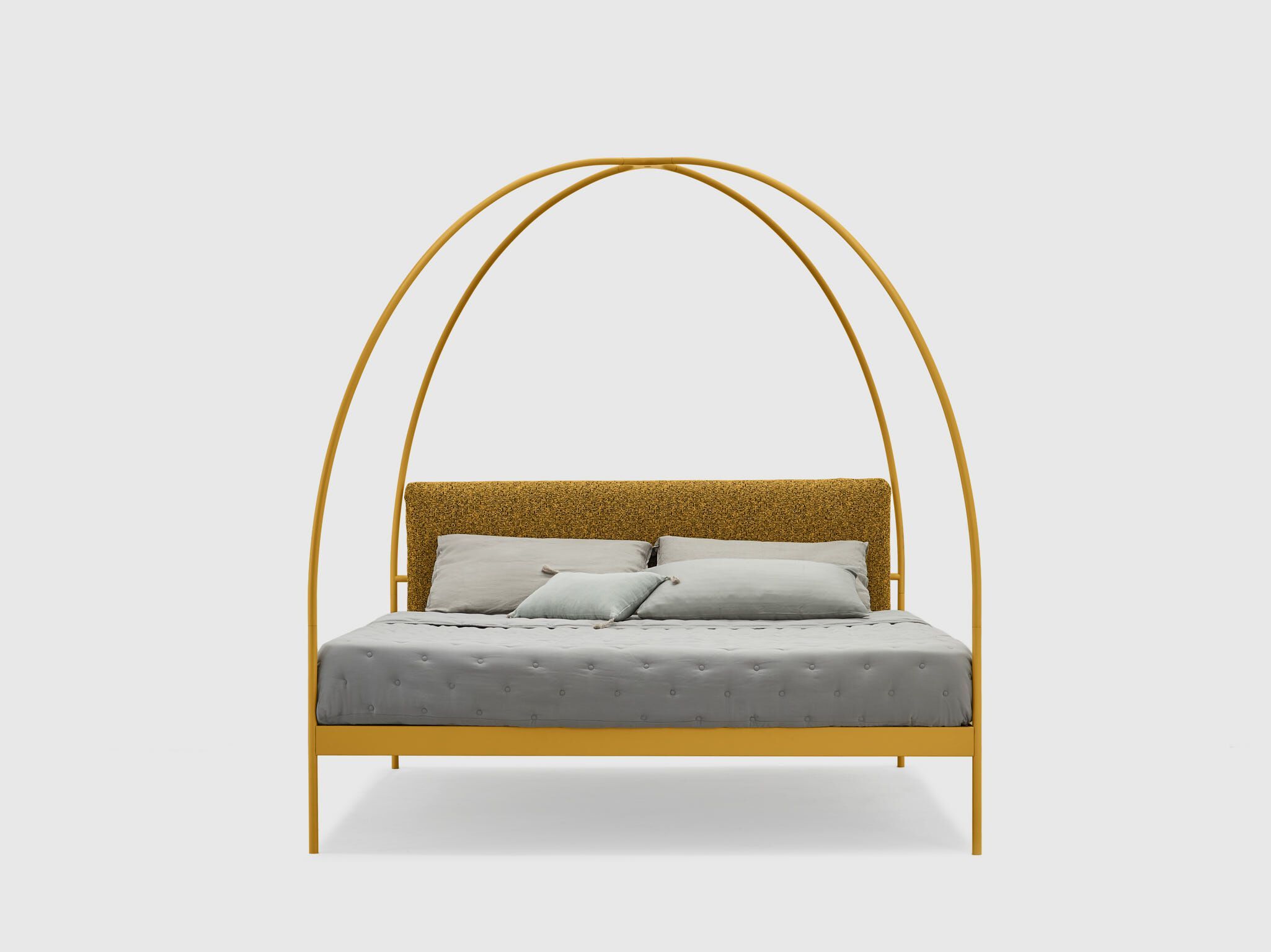 Двуспальная кровать из кованого железа с мягким изголовьем Lispi VOLTA ARCH-00075822 - Вид №13