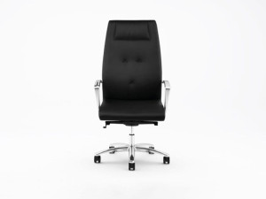 Вращающееся офисное кресло с колесами и подлокотниками