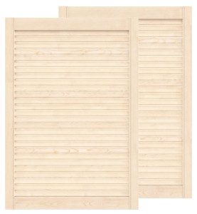 90538043 Двери жалюзийные деревянные 850х594х20мм сосна Экстра комплект из 2-х шт STLM-0270942 TIMBER&STYLE