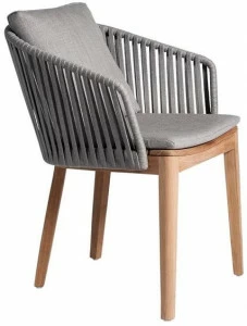 TRIBÙ Садовый стул из тика с подлокотниками Mood 06218