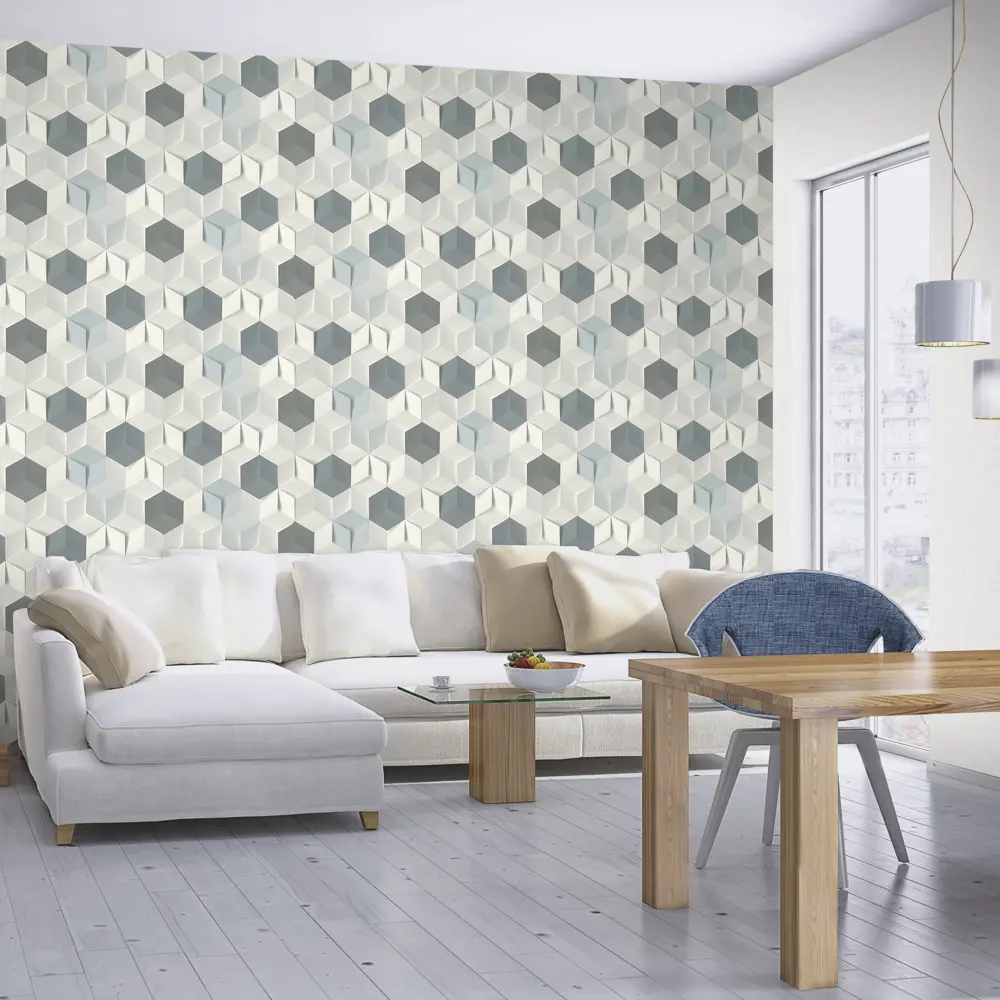 Обои флизелиновые Rasch Modern Art синие 0.53 м 622317 80159875 STLM-2146650 - Вид №2