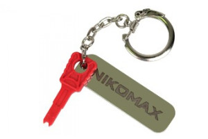 16171388 Ключ для коммутационных шнуров с замком c брелком, красный NMC-RJ-KEY-KC-RD NIKOMAX