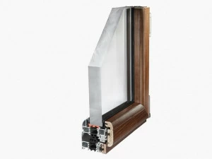ALsistem Окно из алюминия / дерева с терморазрывом Nathura