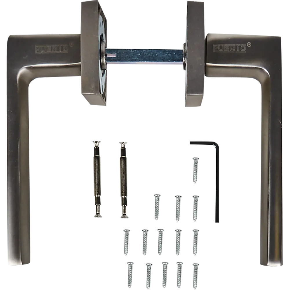 Дверная ручка PUERTO LM AL 527-03 с тройным креплением 84803944 STLM-0055386 - Вид №1