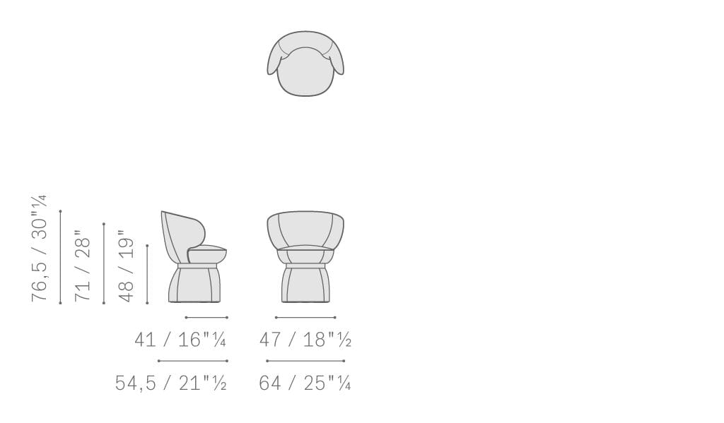 Кожаное кресло Poltrona Frau коллекция - диваны и кресла ARCH-00111718 - Вид №4