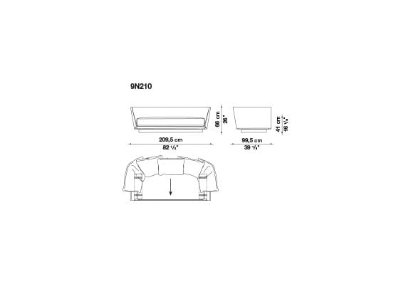 Секционный диван B&B Italia Noonu ARCH-00013428 - Вид №14