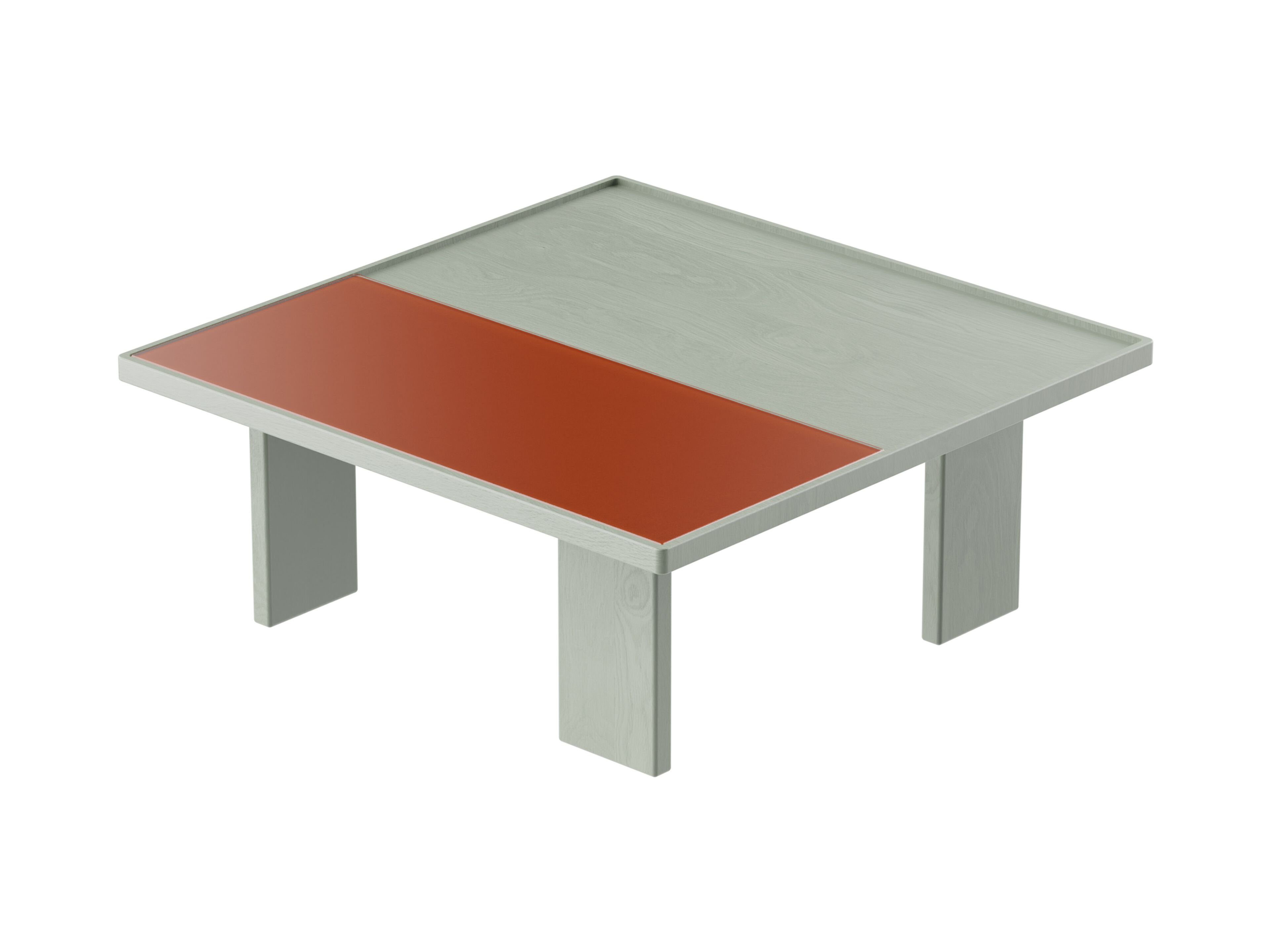 Квадратный журнальный столик из дерева и стекла Noah Living Piet ARCH-00138054 - Вид №10