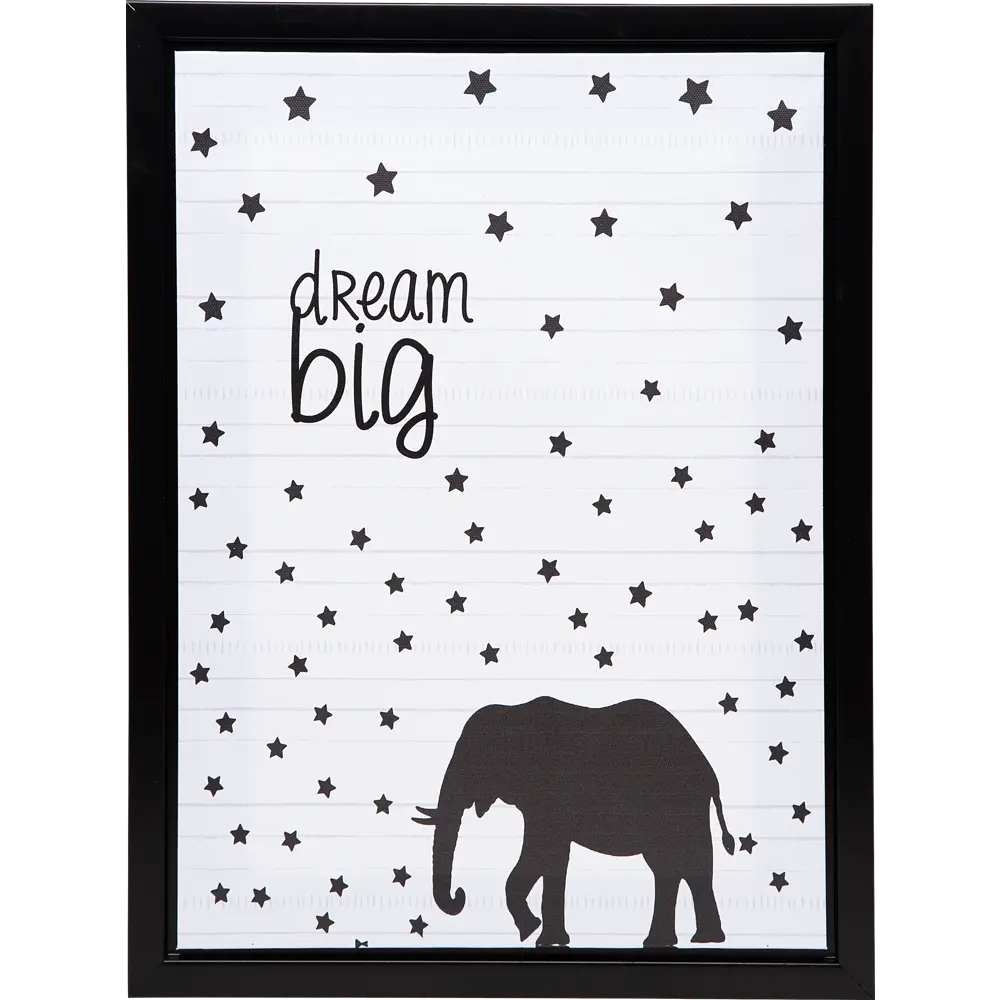 Картина на холсте в раме «Dream big» 30х40 см Santreyd STLM-2128686