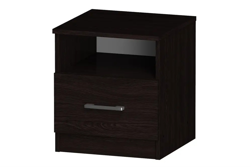 91071165 Тумба прикроватная Furnistyle ЛТМ-01 40x45x40 см 1 ящик ЛДСП цвет венге STLM-0468301