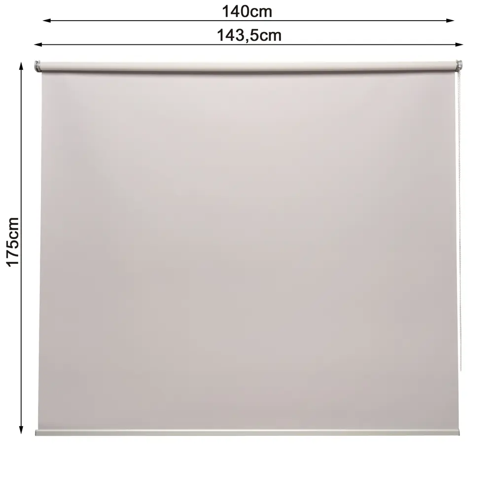 82689388 Штора рулонная блэкаут Inspire Belem 140x175 см светло-серая Granit 5 STLM-0034091 - Вид №2