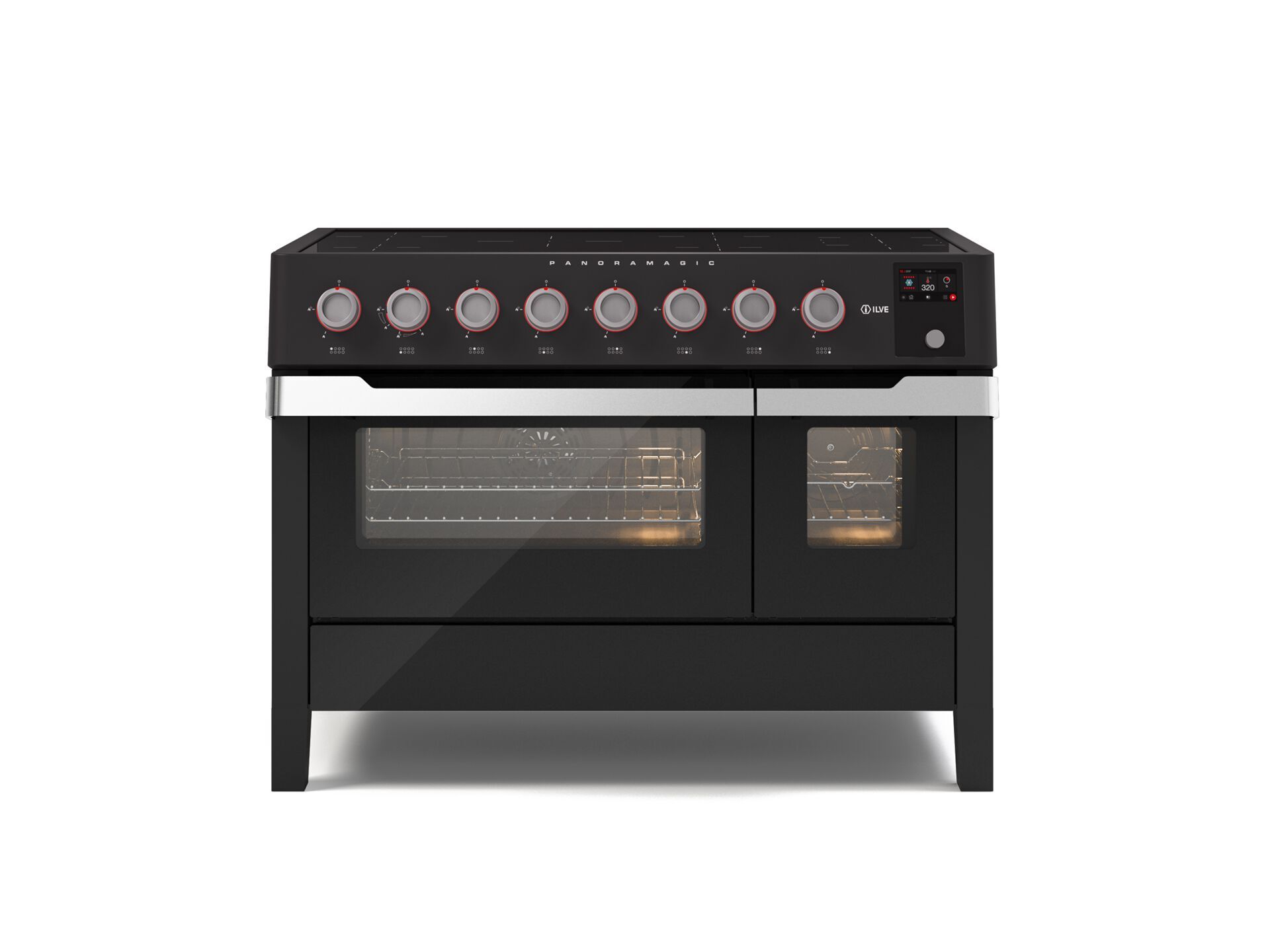 Стальная отдельно стоящая кухня с индукционной плитой Ilve Panoramagic ARCH-00104681