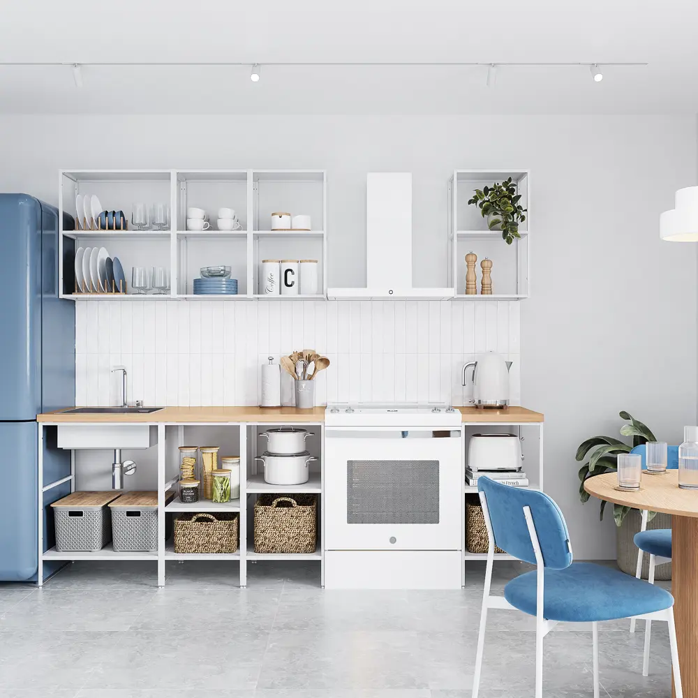 Навесной шкаф Konsensa Вельга 40×77×35 см белый матовый 89422268 STLM-1563206 - Вид №4