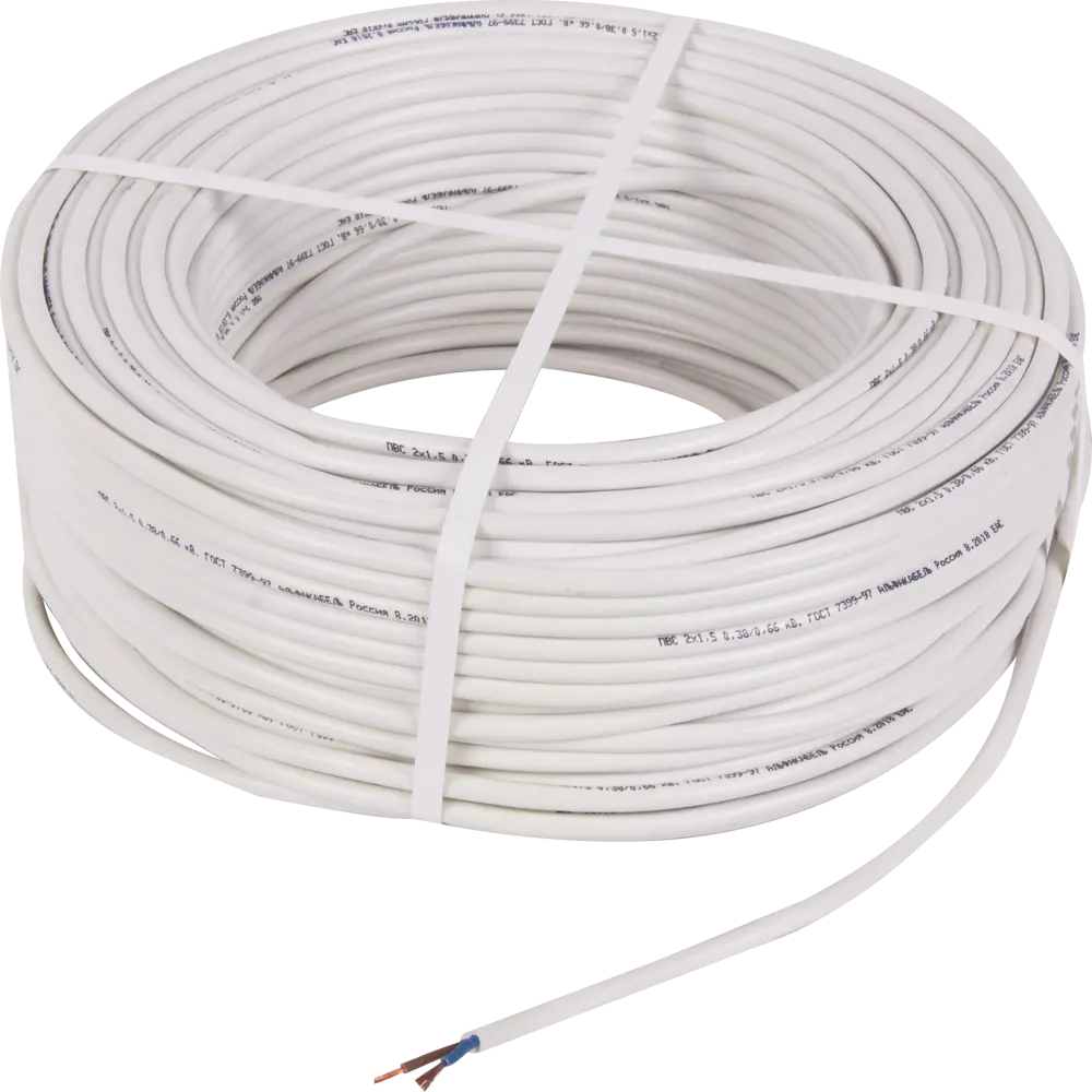 Провод Electraline ПВС 2х1.5, 100 м, ГОСТ 82034957 STLM-2134781  - Вид №1