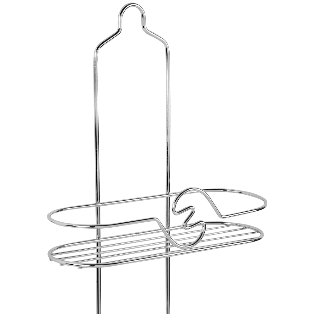 Полка для ванной комнаты Аквалиния двухъярусная с мыльницей металл W2227A STLM-2117460 - Вид №1