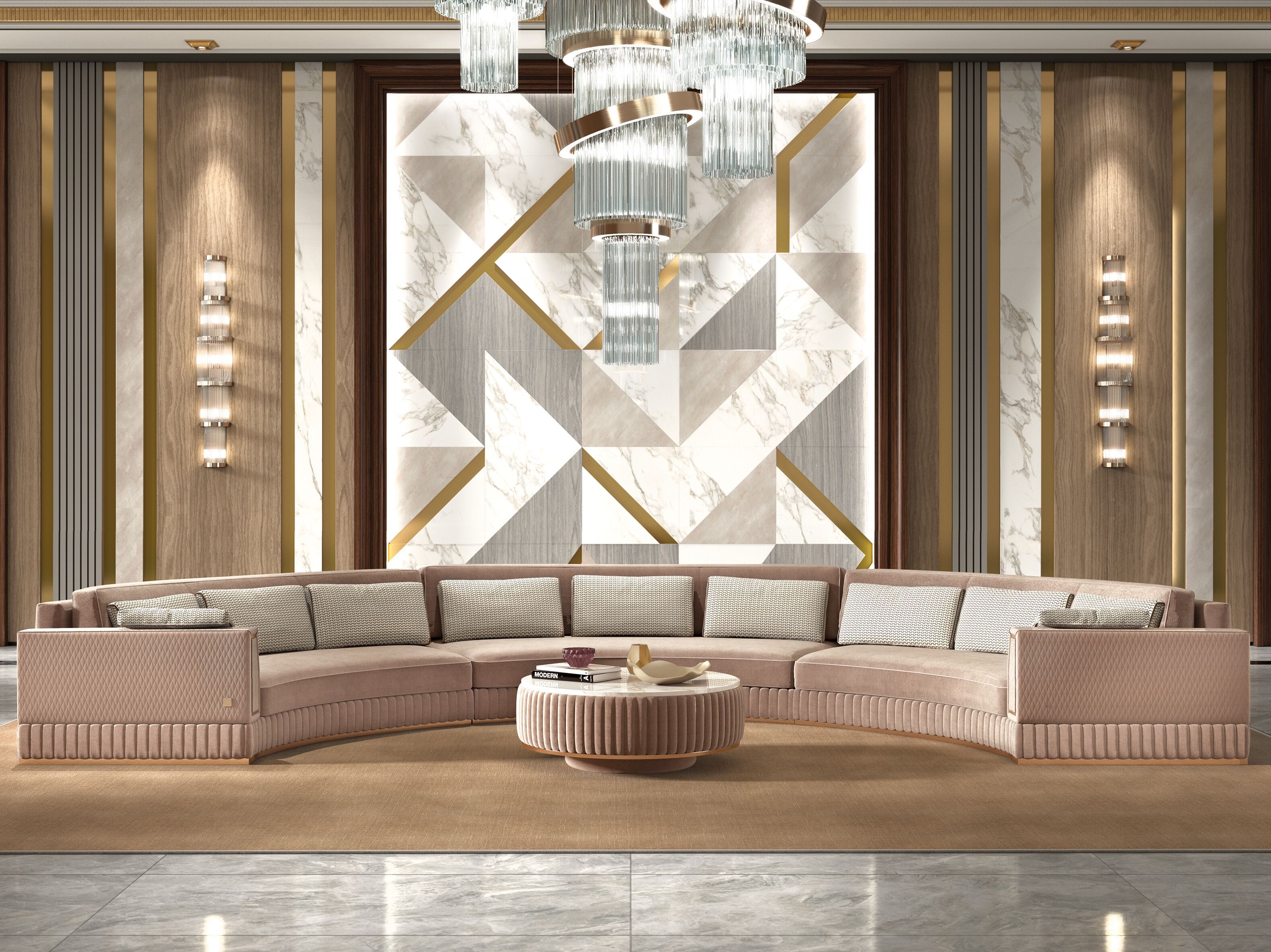 Двойной изогнутый диван-кровать KEOMA Dante ARCH-00116315