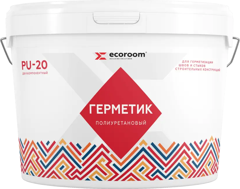 90330557 Герметик полиуретановый 2k Ecoroom pu 20 белый 12.5 кг STLM-0187494