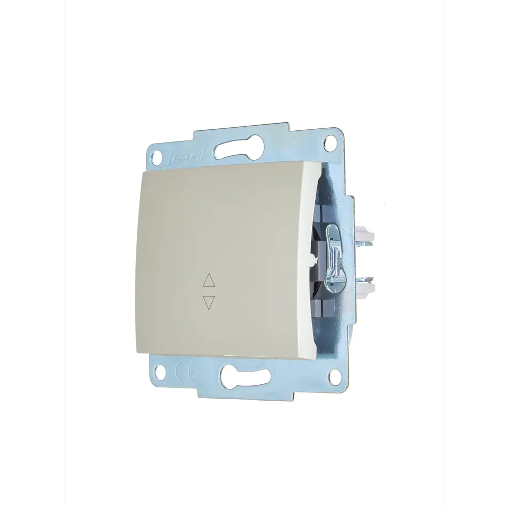 Выключатель проходной встраиваемый Lezard Asti 1 клавиша цвет кремовый STLM-2028648 - Вид №1