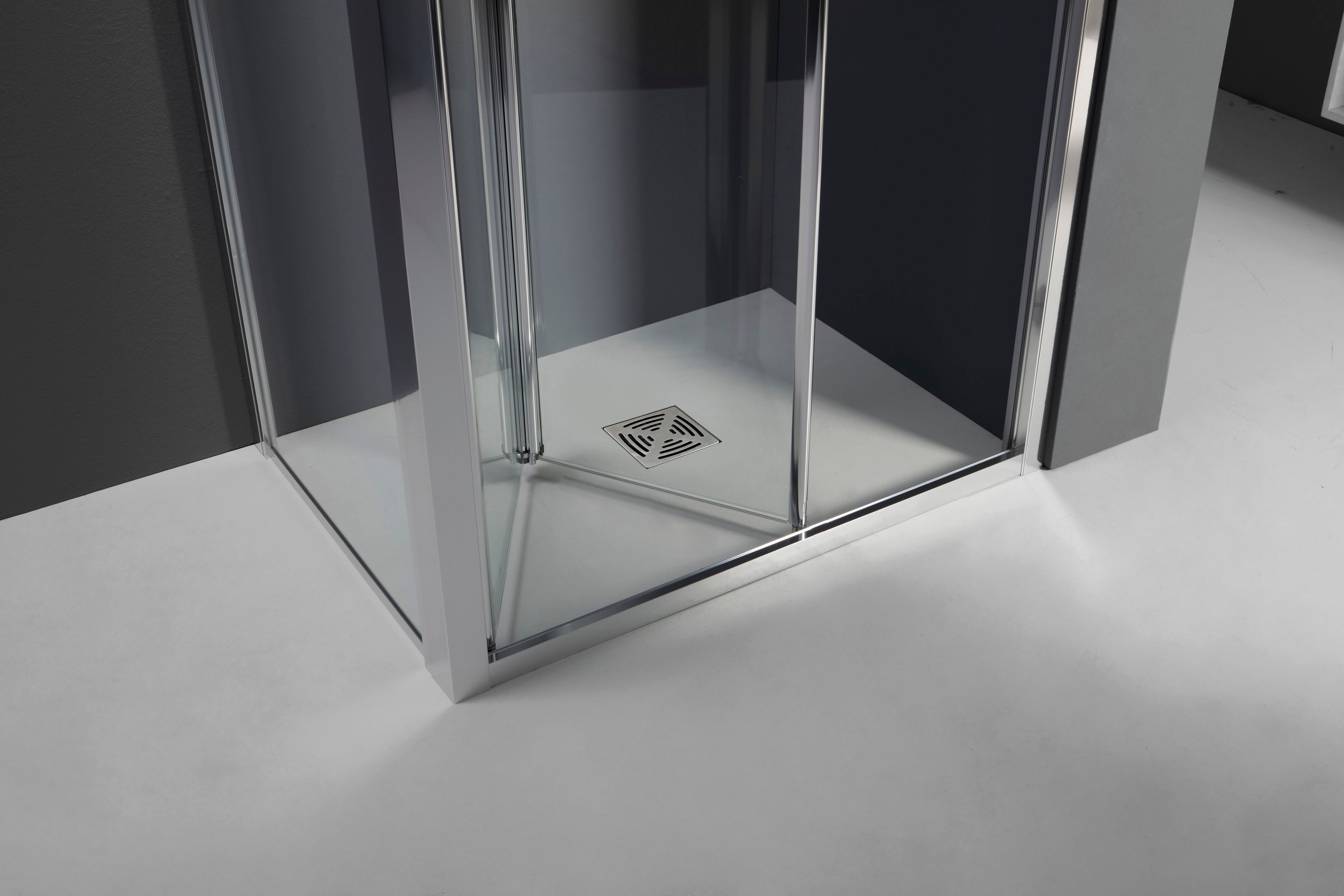 Алюминиевая и стеклянная угловая душевая кабина с раздвижной дверью TAMANACO FPS30 ARCH-00098019 - Вид №3